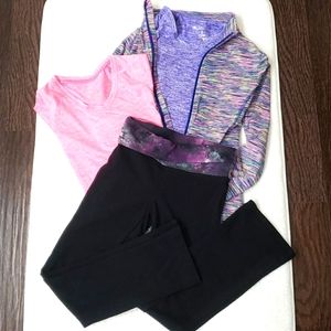 Bundle Ideology girls S and M work out clothes
